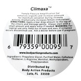 Climax Female Amplification Gel for Women Intimate Use 0.5oz Enhancers Female